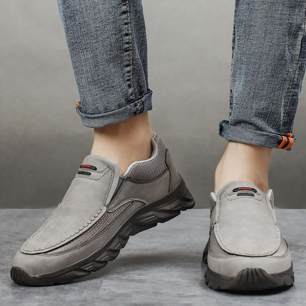 Casual Breathable Loafers New Male Comfortable Leather Flat Footwear Sneakers Men Shoes ddmythur ddmythur ddmythur