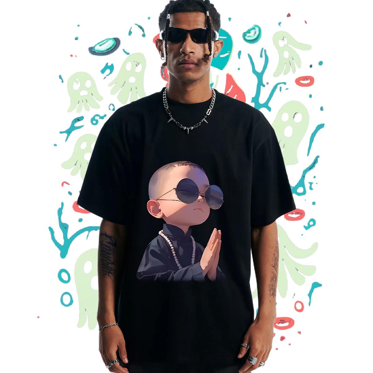 Loose Fit T Shirt For Man Sports Casual Cotton Breathable Short Sleeve Mens Tshirts Fashion Design DIY Anime Tops Shirt