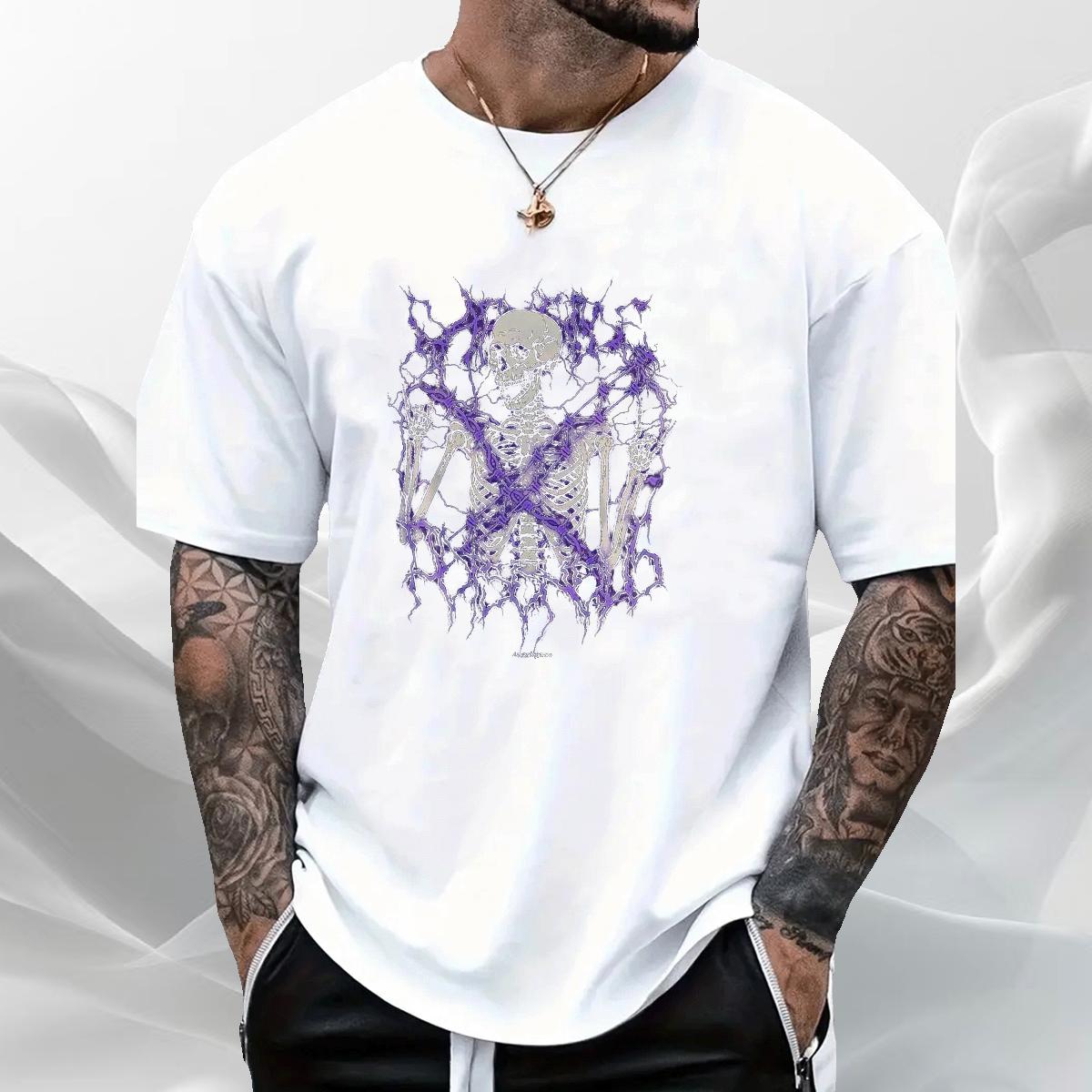 Designer Mens T Shirts Crew Neck Cotton Breathable Anime Printing Street Couples T Shirts White Plus Size Fashion Designer Tops Shirt