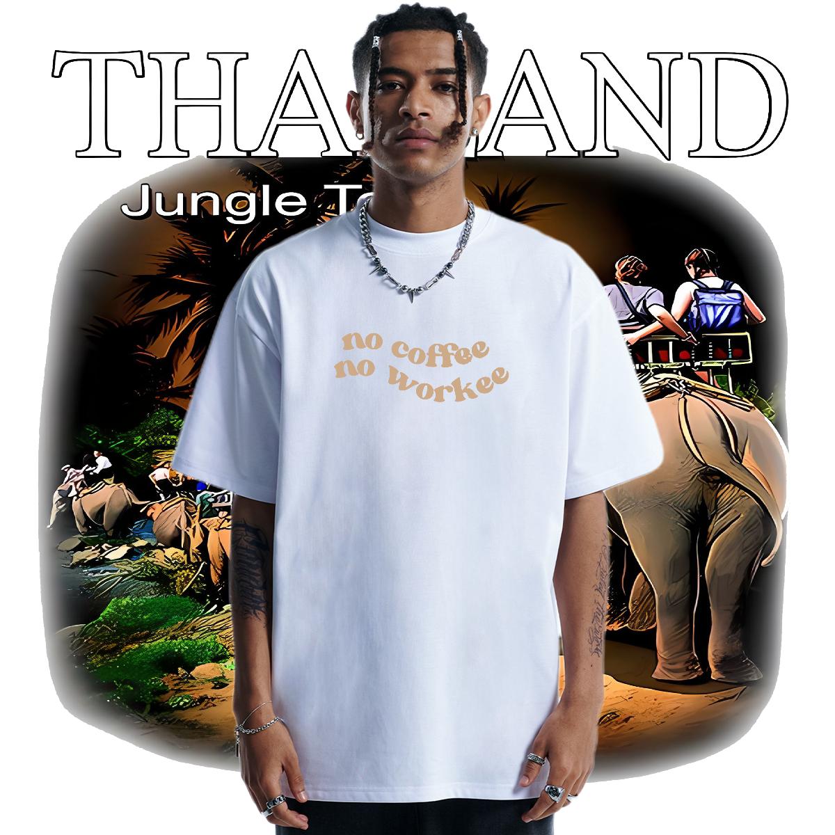 Popular T Shirt For Man High Street Hip Hop Cotton Breathable Soft Men Clothes T-Shirt Classic DIY Clothings