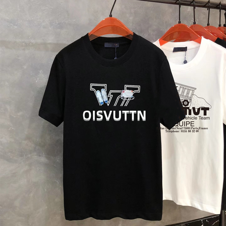 designer mens t shirt Luxury Tee Thick Cotton Printed Short Sleeve womens Tops Streetwear Loose Design casual fashion short sleeved T-shirt 3XL