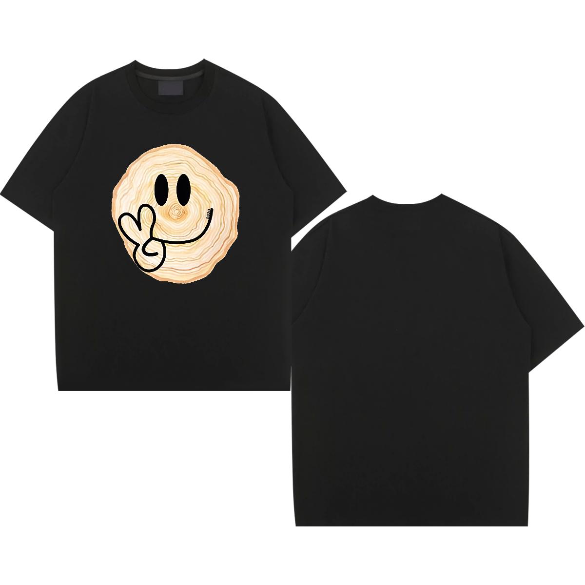 Classic Casual Man T Shirts Custom Cartoon Tshirts Street 180g Cotton Designer Tees Shirts