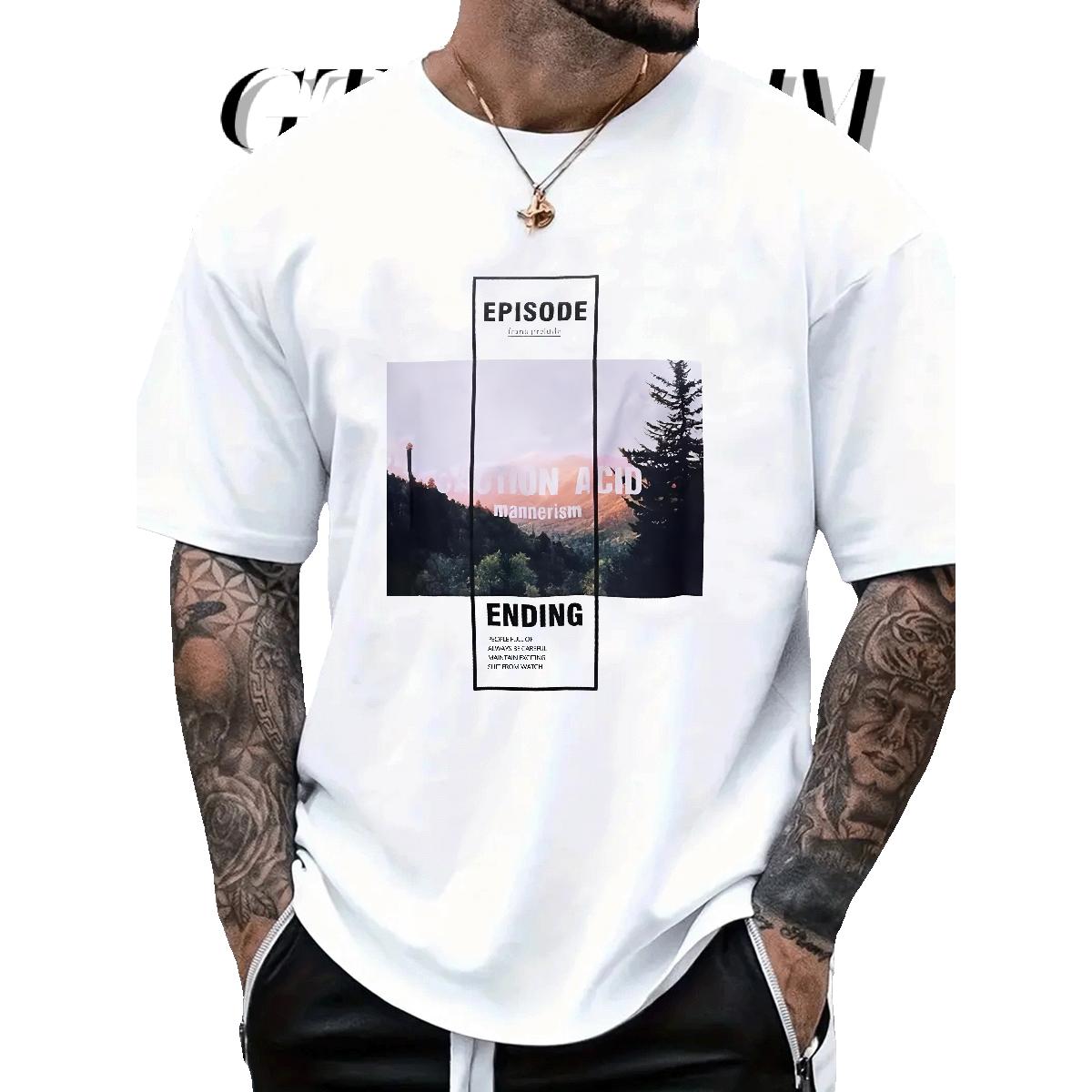 Designer Mens T Shirts Street Casual Breathable Crew Neck Cotton Men Tees Fashion Casual Plus Size Cartoon Tops Tees
