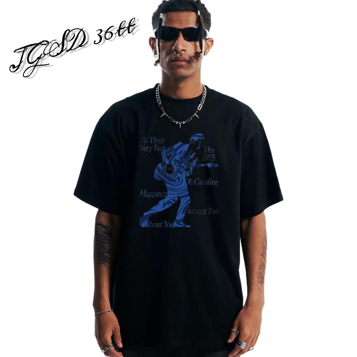 Fashion New T Shirts Men Custom Printed Spring Summer Men Tshirts Cotton Breathable Short Sleeve Loose Fit Clothes