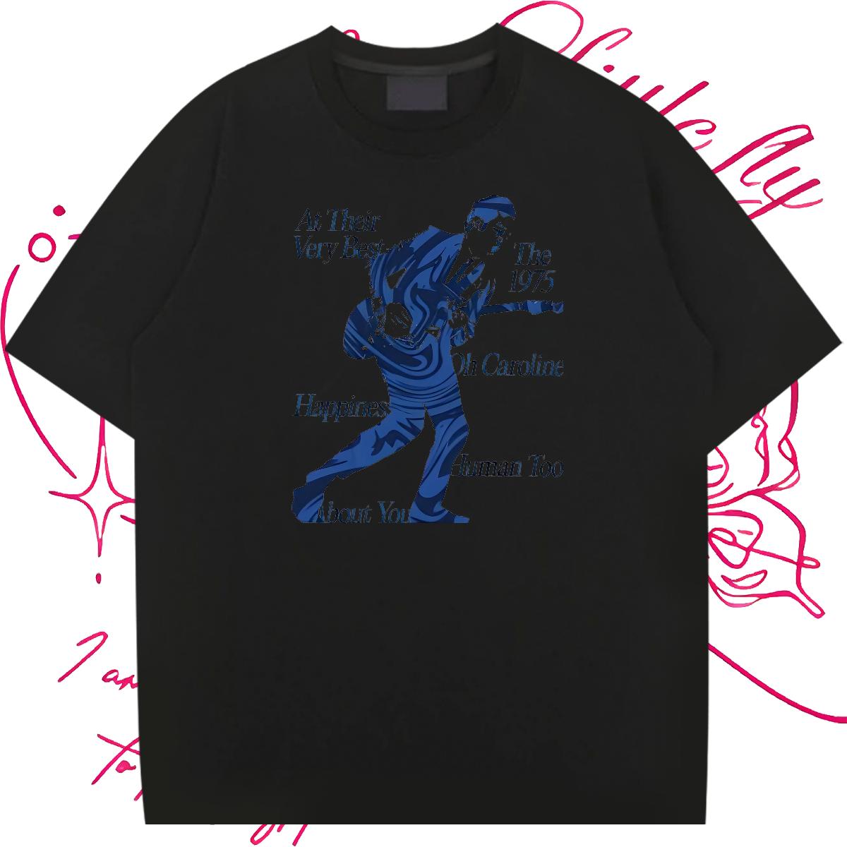 Designer Fashion T shirt Custom Printed Couples T Shirts Sports Casual Crew Neck Cotton Breathable Unisex Tops