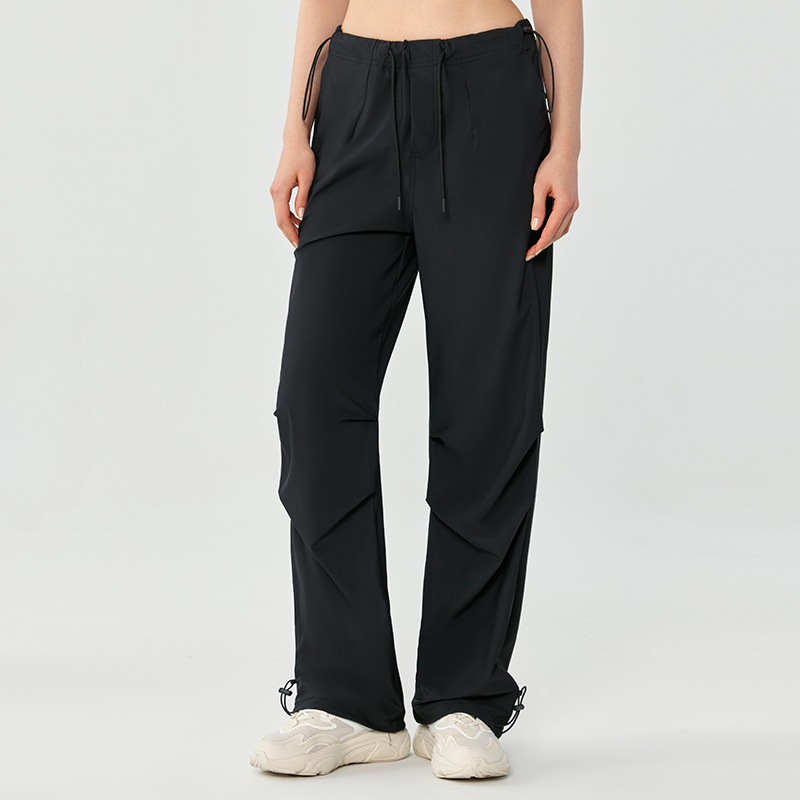 AL Yoga Sweatpants Laidback Straight Leg Relaxed-fit Fiess Sport Pants with Drawcords Unisex Dance Studio-to-street Weekend Jogger Sportswear Trousers