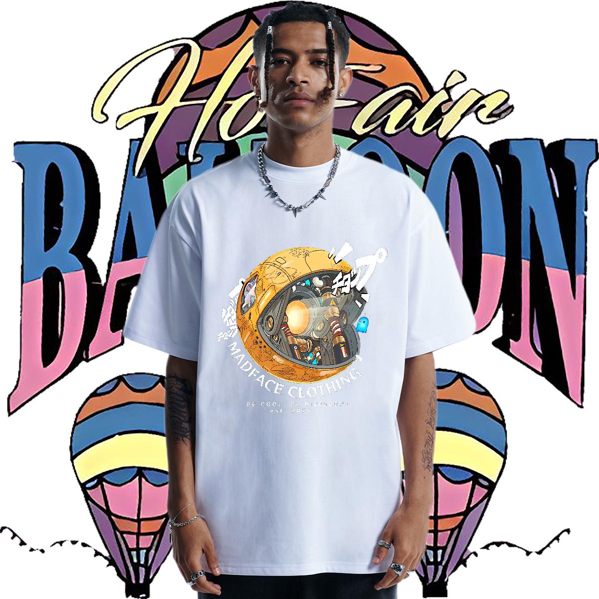 Wholesale Men T Shirts DIY Printed Men Tops Tees Outdoor Breathable Short Sleeve Loose Top Tees