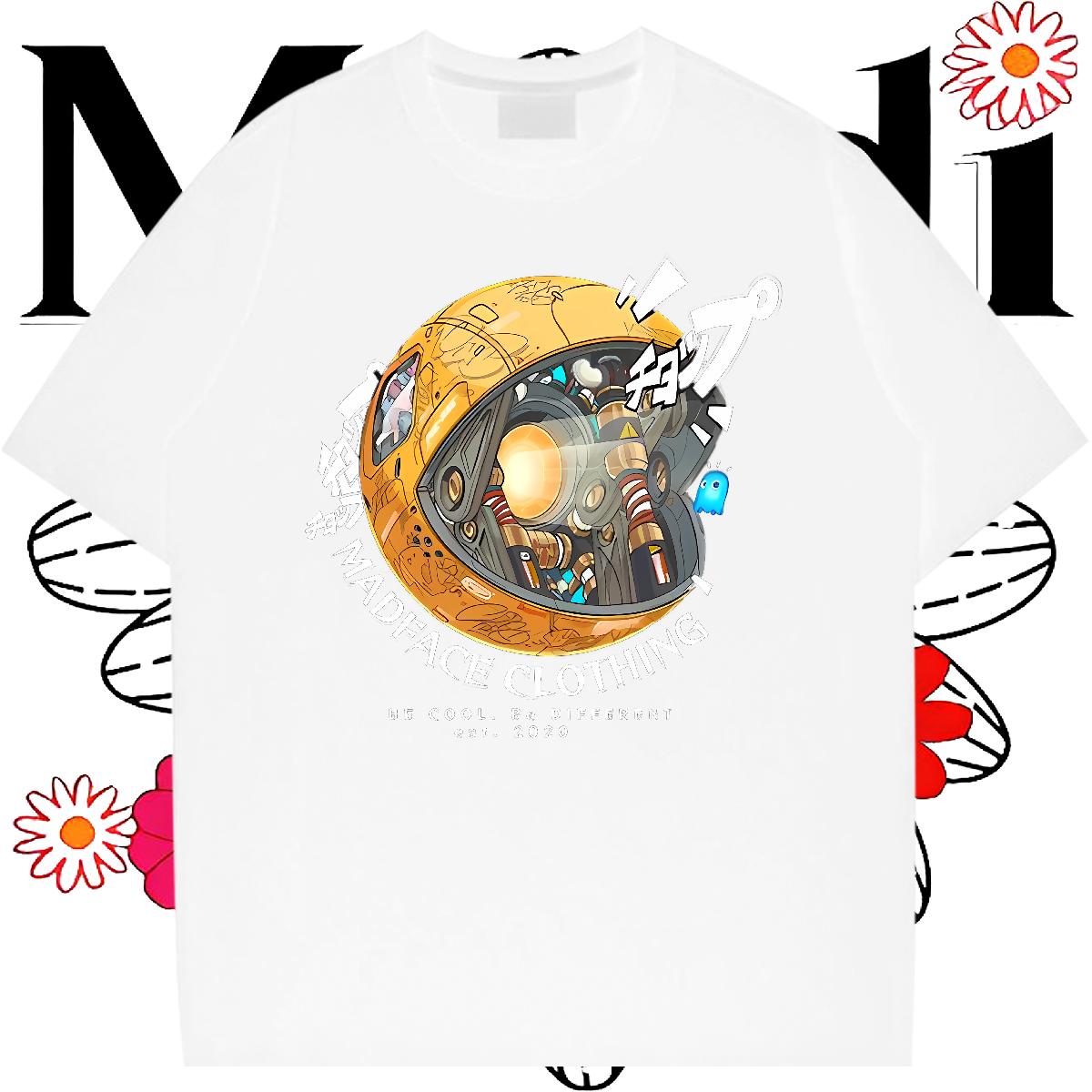 New T Shirts Men Cartoon Printing S-3XL Couples T Shirts Spring Summer 180g Cotton Loose Wear