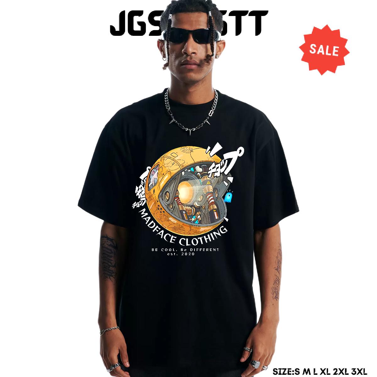 Comfortable T Shirt For Man 180g Cotton Hip Hop Couples T Shirts Plus Size Cartoon 2024 Clothes