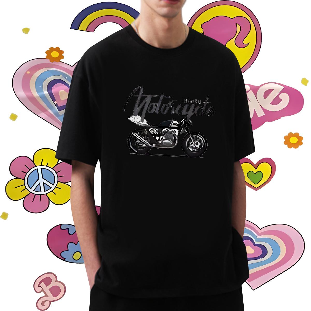 Cool T-Shirts Crew Neck Cotton Breathable Outdoor Couples T Shirts DIY Printed 2024 Summer Tees