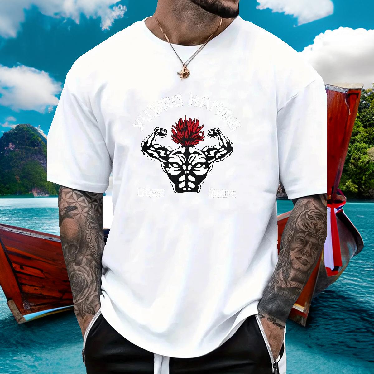 Cool Design Mens T Shirts Beach O-Neck Short Sleeve Cotton Tshirt for Man Woman Customized DIY Printed Tshirts