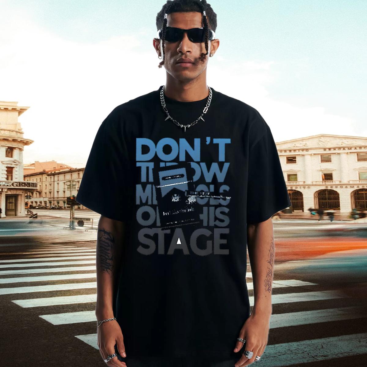 Loose Fit T Shirts Men Crew Neck Cotton Breathable Sports Casual Men Tees Black White 2024 Designer Top Tees