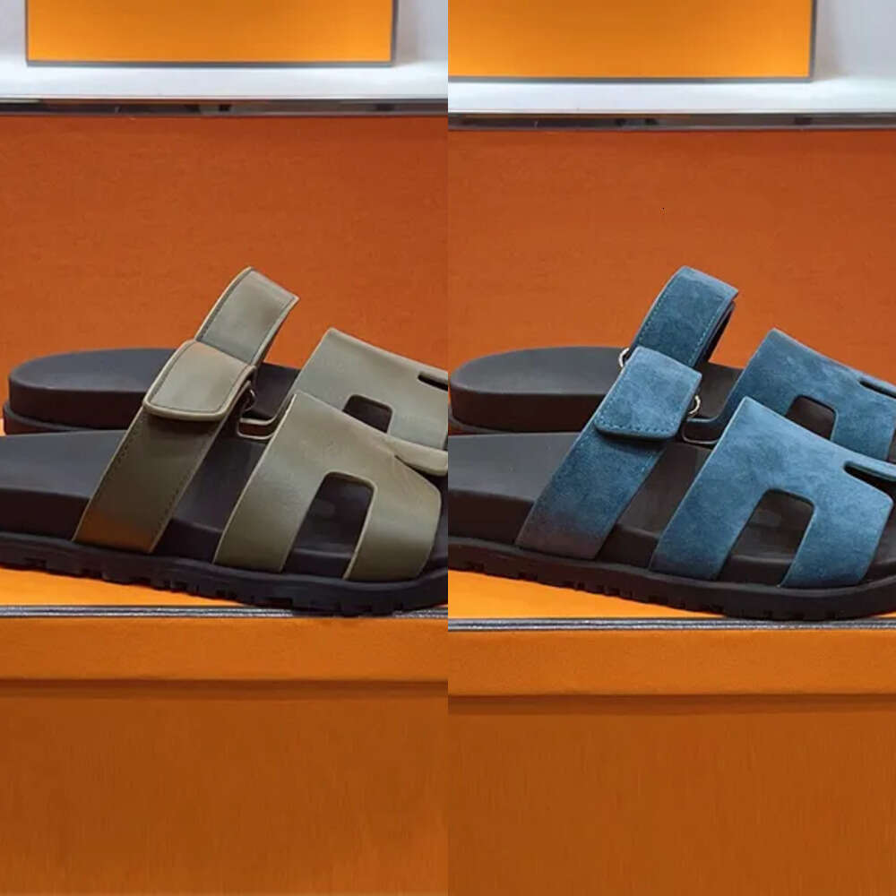 30off~ Men Slippers Chypre Sandal Designer For Woman Luxury Outdoor Flip Flops Flat Sandals for Beach Comfort Calfskin Leather Natural S s