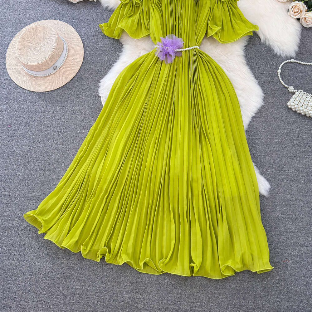 Dopamine Elegant Elderly Sister Youth Bra One Shoulder Dress Womens Spring/Summer New Sexy Small Fragrant Shoulder Long Dress