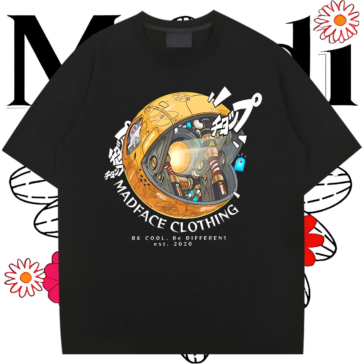 New T Shirts Men Cartoon Printing S-3XL Couples T Shirts Spring Summer 180g Cotton Loose Wear