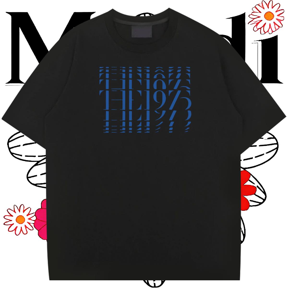 Designer T-Shirts for Men Breathable Crew Neck Cotton Street Men Tops Tees Anime Loose Tops