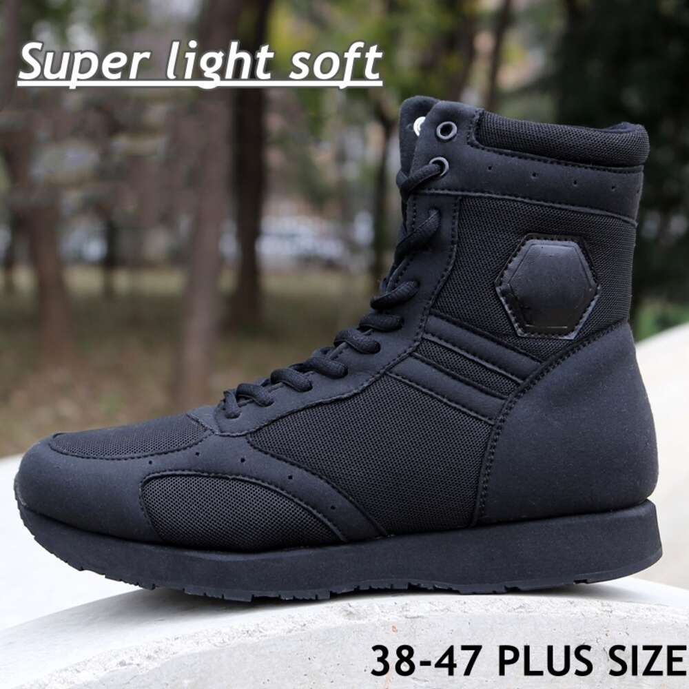 Ultralight Military Combat Mens Black Work Shoe Outdoor Run Desert Hiking Shoes Army Training Tactical Boots Male Sneakers 24589