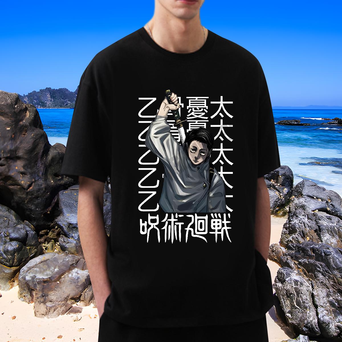 2024 New Mens T Shirts Custom Printed Hip Hop Men Tshirts O-Neck Short Sleeve Cotton Loose Fit Tee Shirt