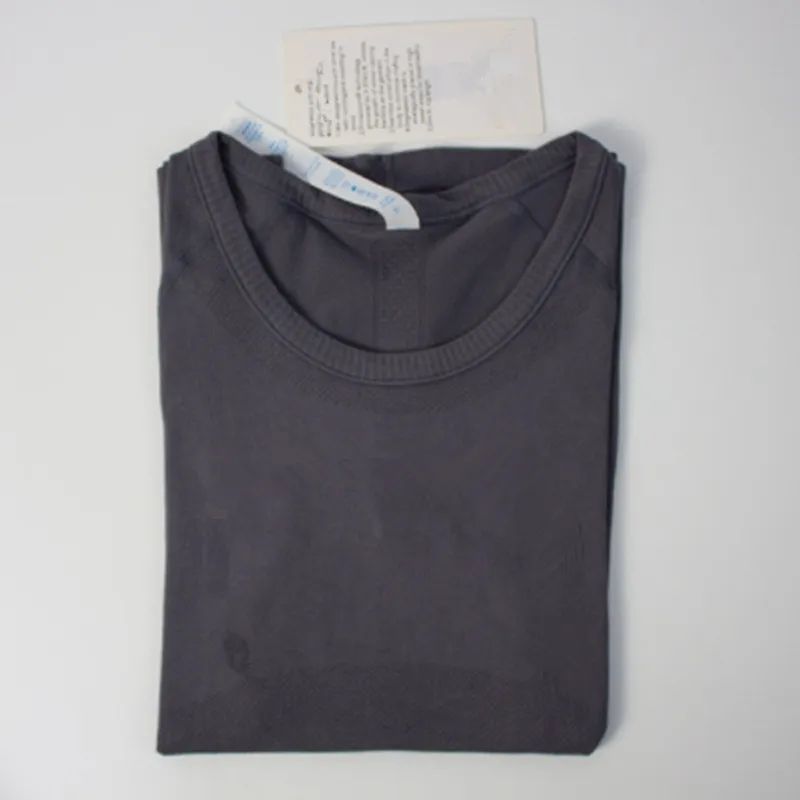 Women Designer Yoga Tshirt High Elastic Breathable Running Top Quick Dry Seamless Short Sleeve Sports Shirt Gym Workout Outdoor Activewear Fitness Clo