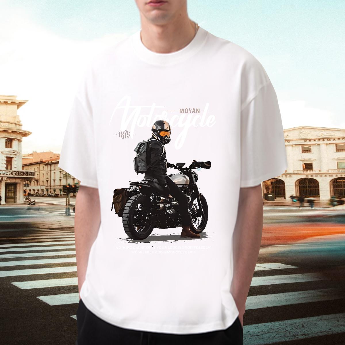 Custom T Shirts Men Cotton O Neck Short Sleeves Casual Daily Wear Tshirts Black White Loose Fit Tops Tees