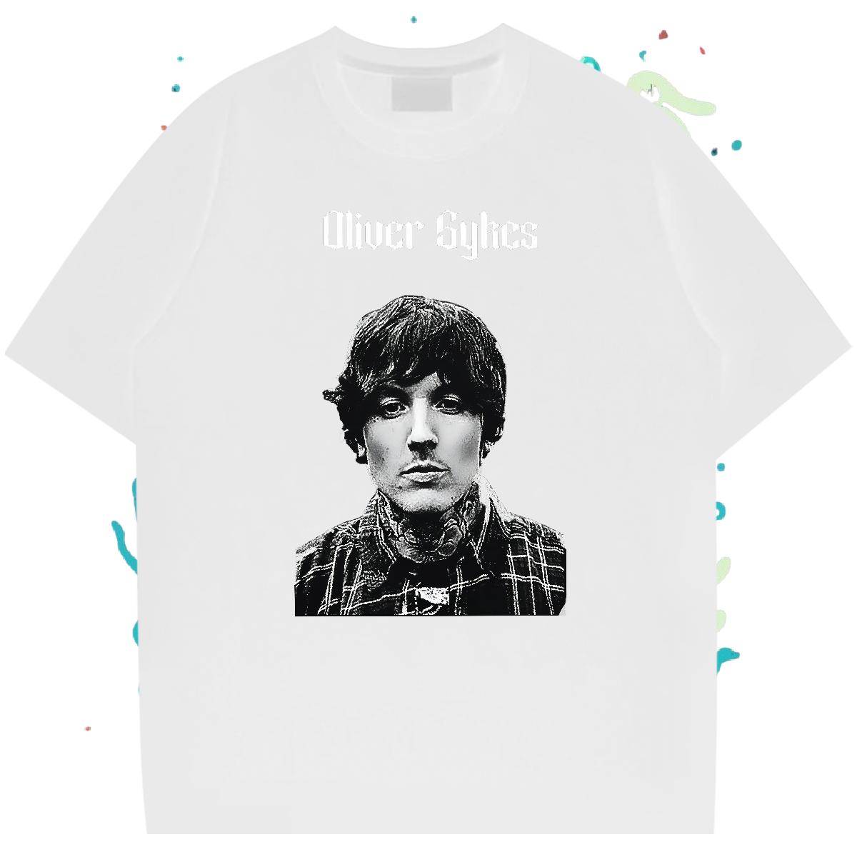 New T shirt DIY Printed Street Wear Men Clothes T-Shirt Cotton Breathable Soft Loose Top Tees
