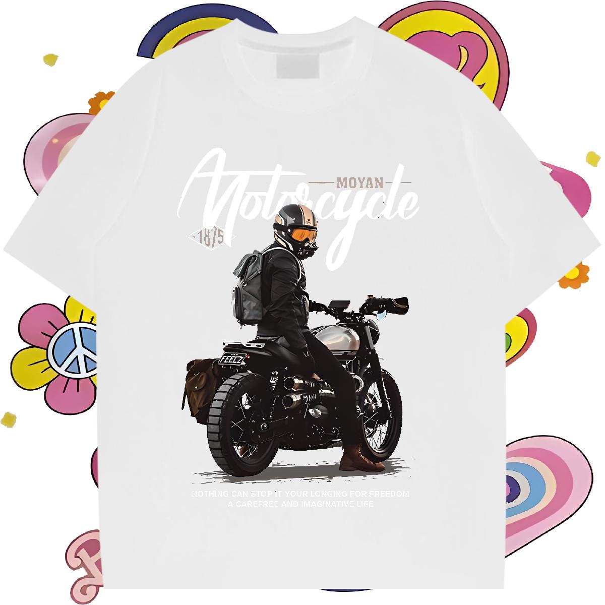 Loose Fit Mens T Shirts Breathable Short Sleeve High Street Hip Hop Men Clothes T-Shirt Oversized 2024 New Tops Tees