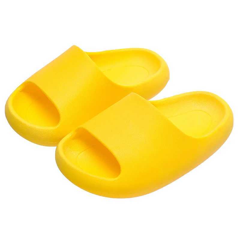 Slipper Slipper Childrens solid color slider summer girls indoor home bathroom boys shoes anti slip soft sole childrens slider WX5.30
