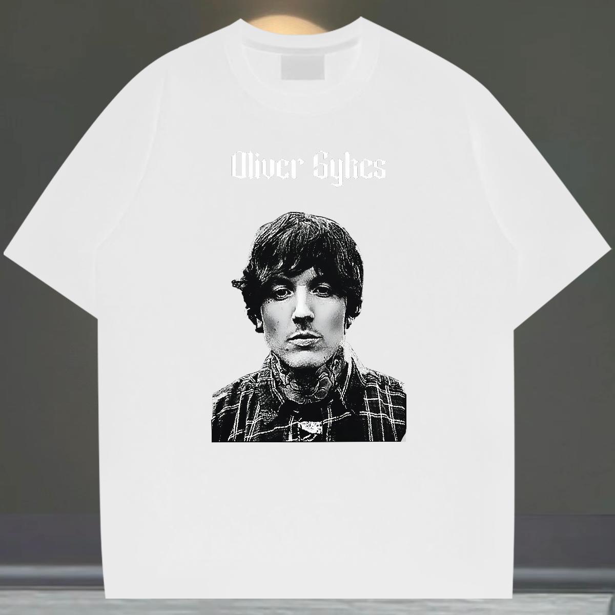 DIY Men T Shirts Oversized Street Wear Men Clothes T-Shirt Crew Neck Cotton Breathable Cool Tees