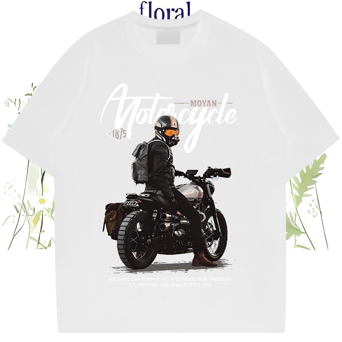 New Man T Shirts Cartoon Print Hip Hop Tshirt for Man Woman Crew Neck Cotton Breathable Cool Design Clothings
