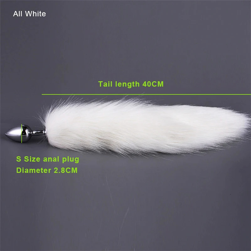 Fetish Cosplay Stage Props Anal Plug Fox Tail In Ass Sex Toys For Couples Bdsm Masturbators Adult Supplies Gay Prostate Massager 240603