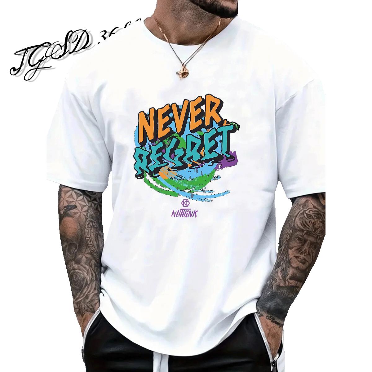 Cool T-Shirts for Men Casual Beach Short Sleeve Cotton O-Neck Men Tshirts New DIY Anime Top Tees