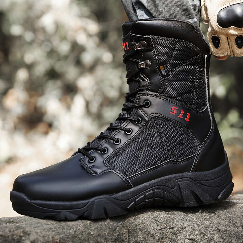 New Men Tooling Fashion Military Leather Special Force Tactical Desert Combat Men's Outdoor Shoes Ankle Boots 8b7d1
