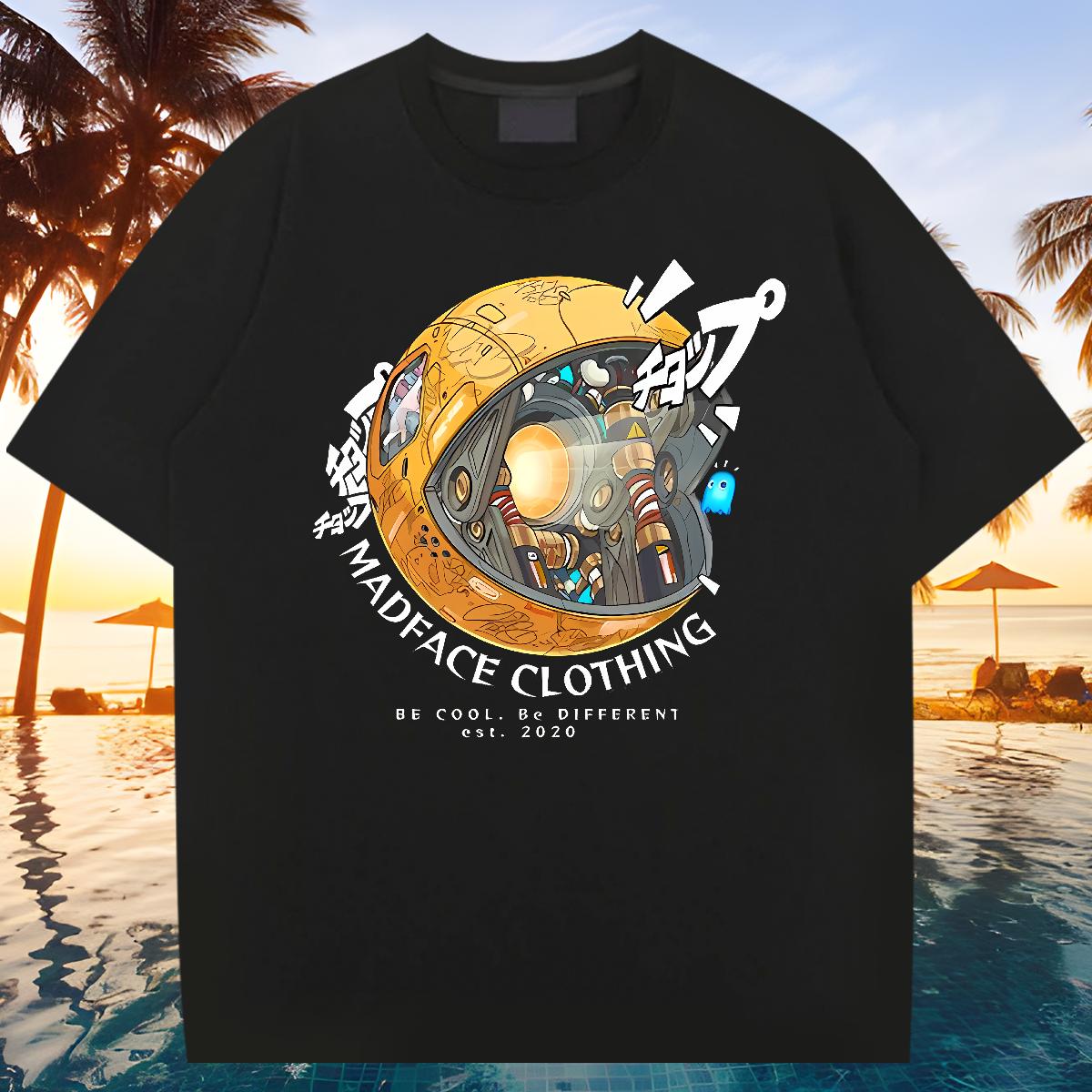 Loose Man T Shirts Crew Neck Cotton Sport Men Clothes T-Shirt Black Oversized Designer Clothings