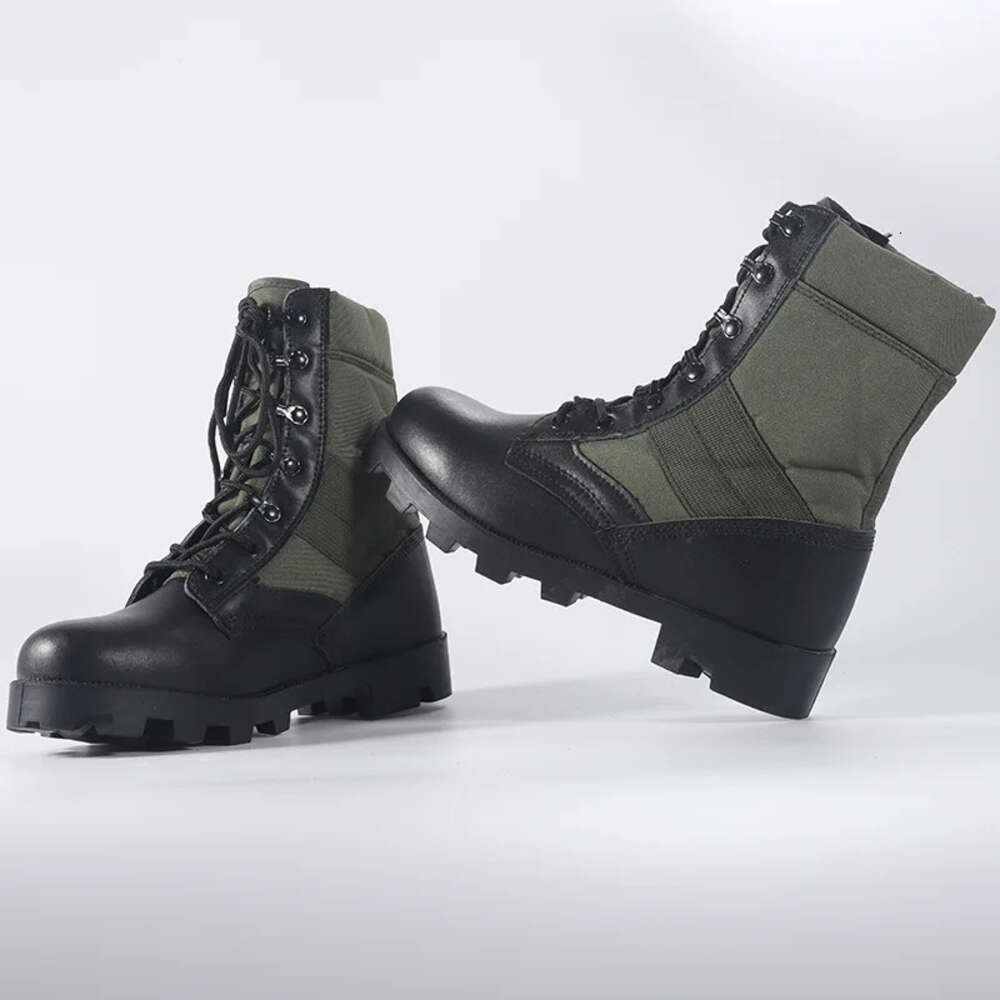 Lace Up Waterproof Outdoor Shoes Breathable Canvas Camouflage Tactical Combat Desert Ankle Military Army Men Boots Winter 6233f