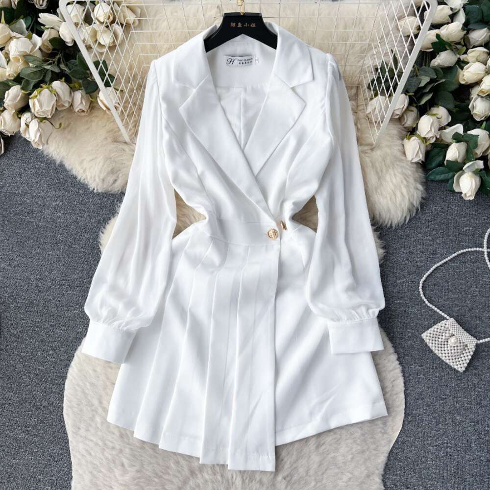Light mature style waistband suit dress for womens spring and autumn wear new light luxury temperament design slim and high-end elegant short skirt