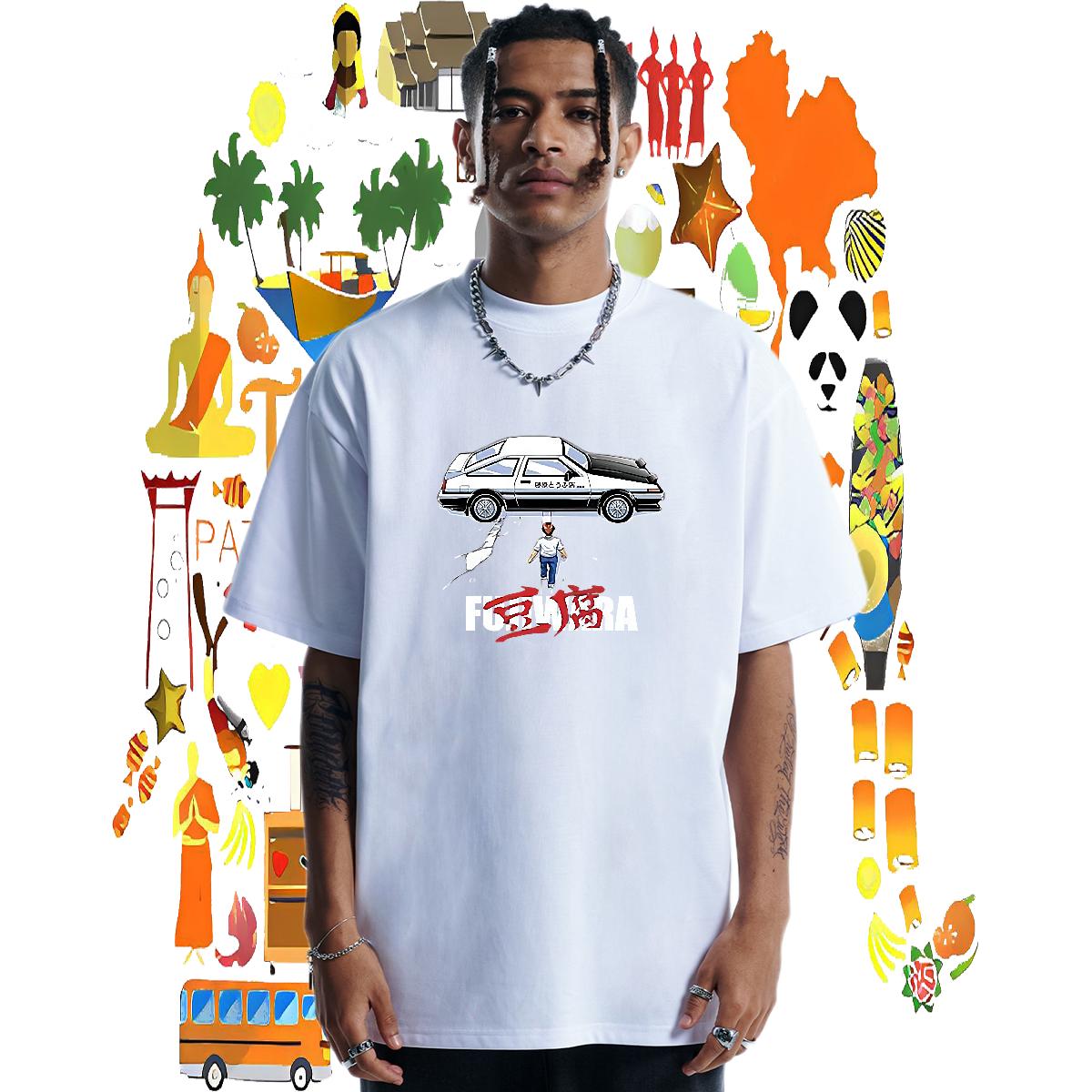 Fashion New T-Shirts Custom Printed Men Tees Daily Outfit Crew Neck Cotton Comfortable Clothings