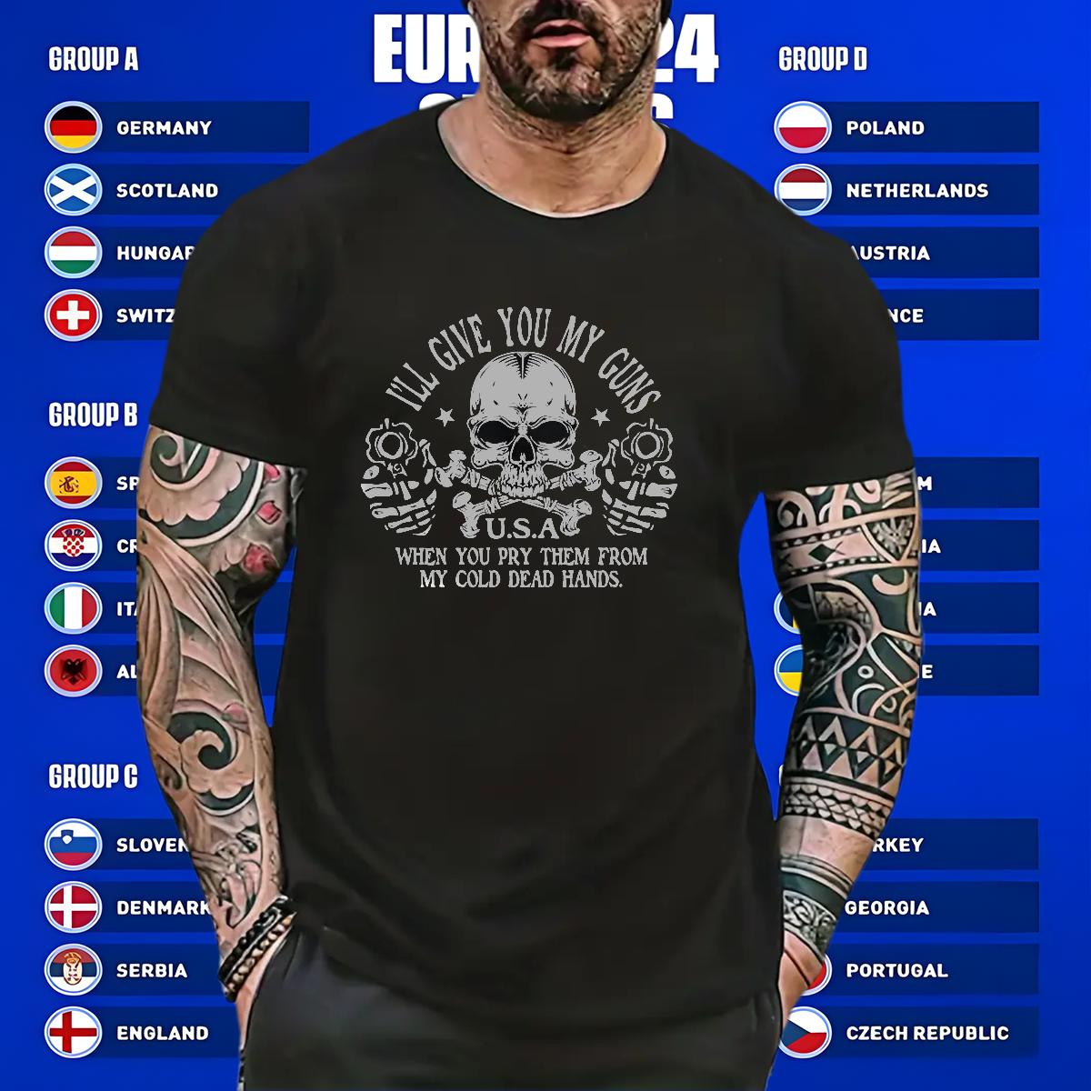 Cool Design Mens T Shirts Breathable Crew Neck Sports Casual Men Tshirts DIY New Tees
