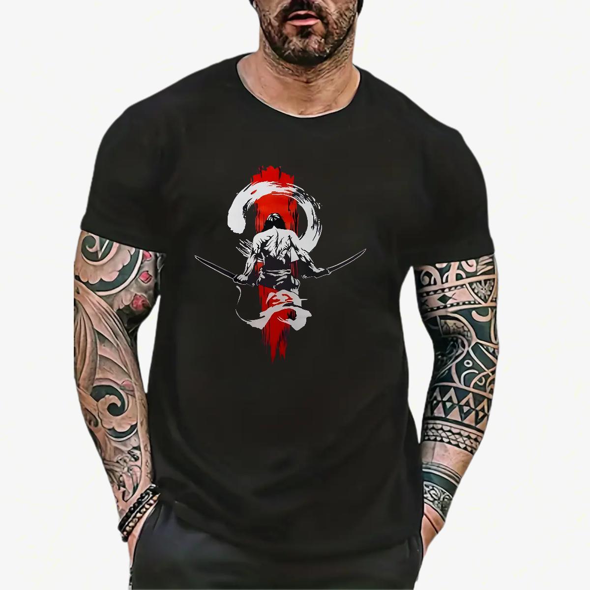 Loose Fit Men T Shirts Hip Hop Cotton Breathable Soft Men Tops Tees 2024 DIY Oversized S-3XL Tops Tees