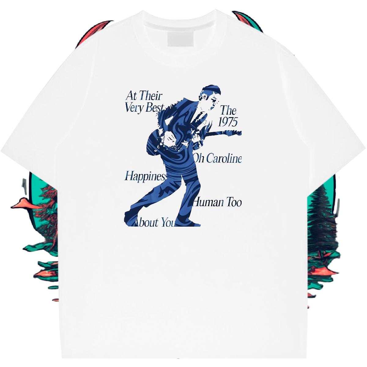Loose Fit Man T Shirts Breathable Short Sleeve Casual Tshirts Custom Printed Fashion Polos