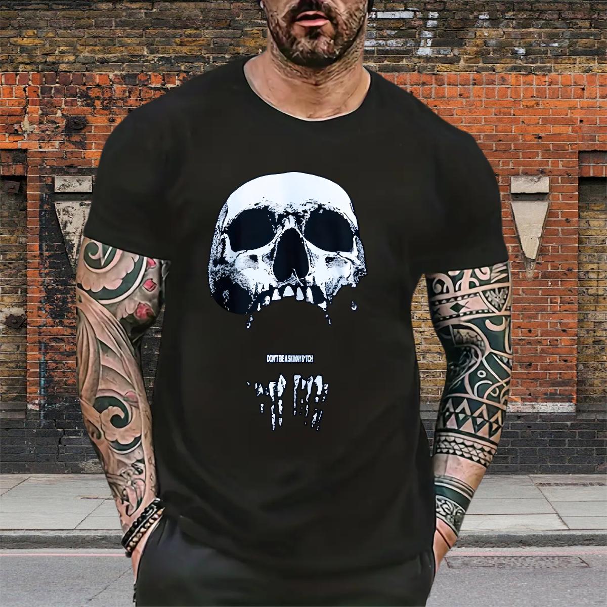 New Men T Shirts Custom Print Oversized Men Tops Tees Outdoor Breathable Crew Neck Loose Fit Clothes
