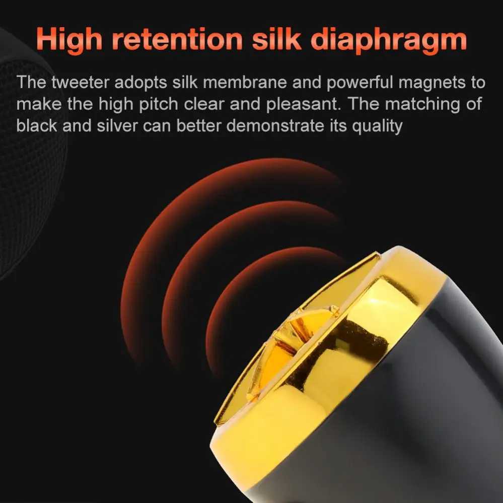 Car Audio 2pcs Universal 1200W 98dB Car Speaker Dome Tweeter Sound Vehicle Auto Music Stereo Modified Loud Speakers - 3 Color H250118