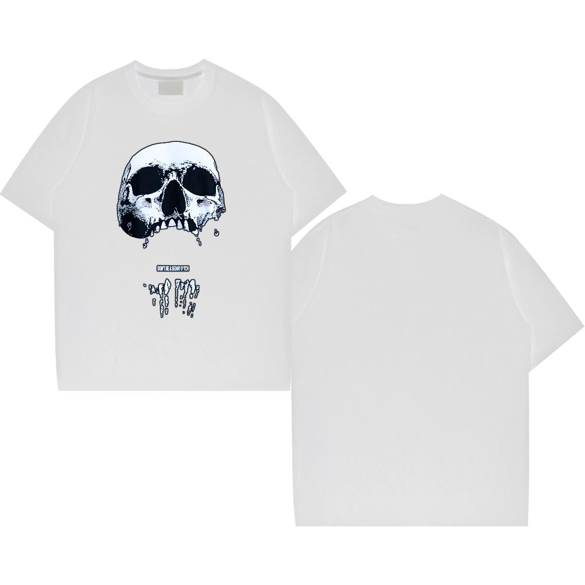 New Designer T-Shirts DIY Printed Men Tees Hip Hop Street Cotton Breathable Soft Wholesale Tshirts
