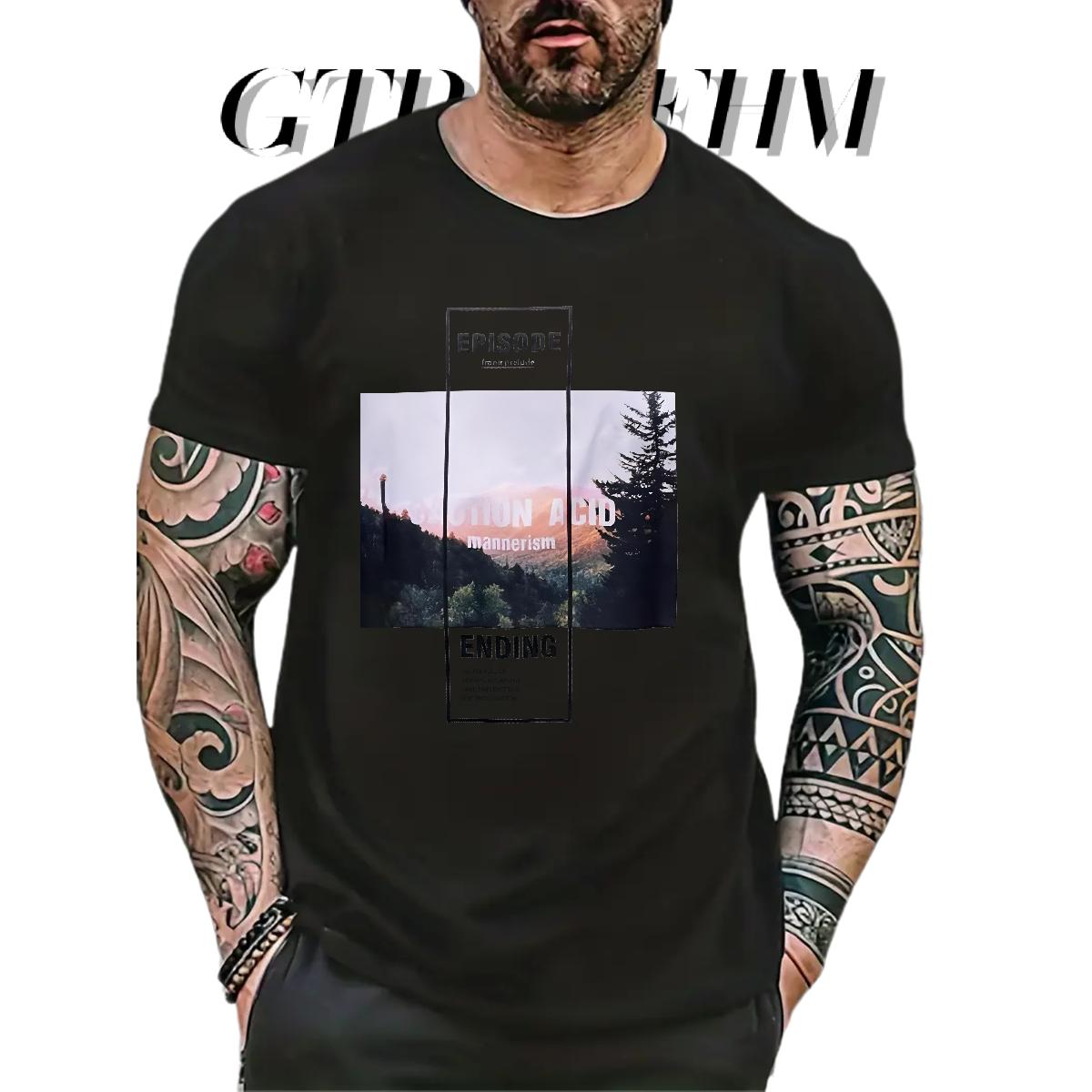 Designer Mens T Shirts Street Casual Breathable Crew Neck Cotton Men Tees Fashion Casual Plus Size Cartoon Tops Tees