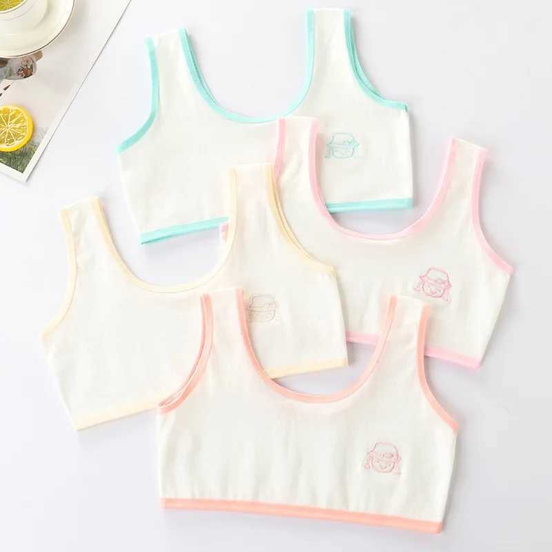 Camisole Camisole 3Pcs/Lot Girls Clothing Training Bras Puberty Girls Cotton ren Sport Underwear Teenagers Camisole Vest WX5.31