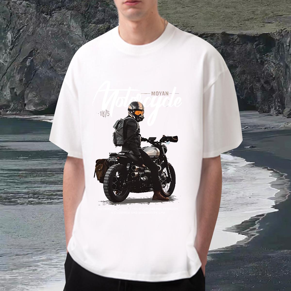 Designer Fashion Mens T Shirts Oversized Daily Outfit Men Clothes T-Shirt 180g Cotton Cool Clothings