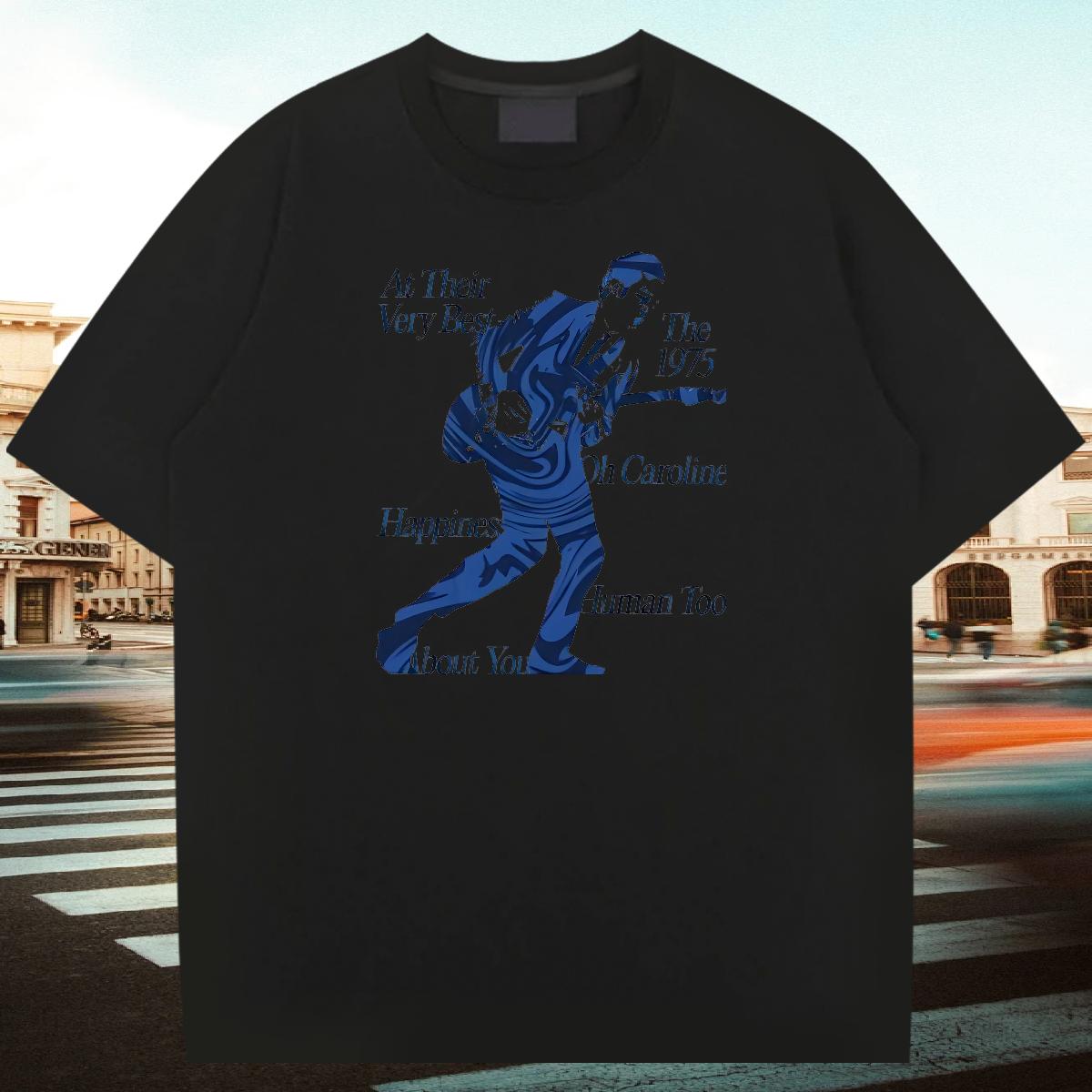 Designer T Shirts Men Crew Neck Cotton Breathable Casual Mens Tshirts DIY Printed 2024 Designer Top Tees