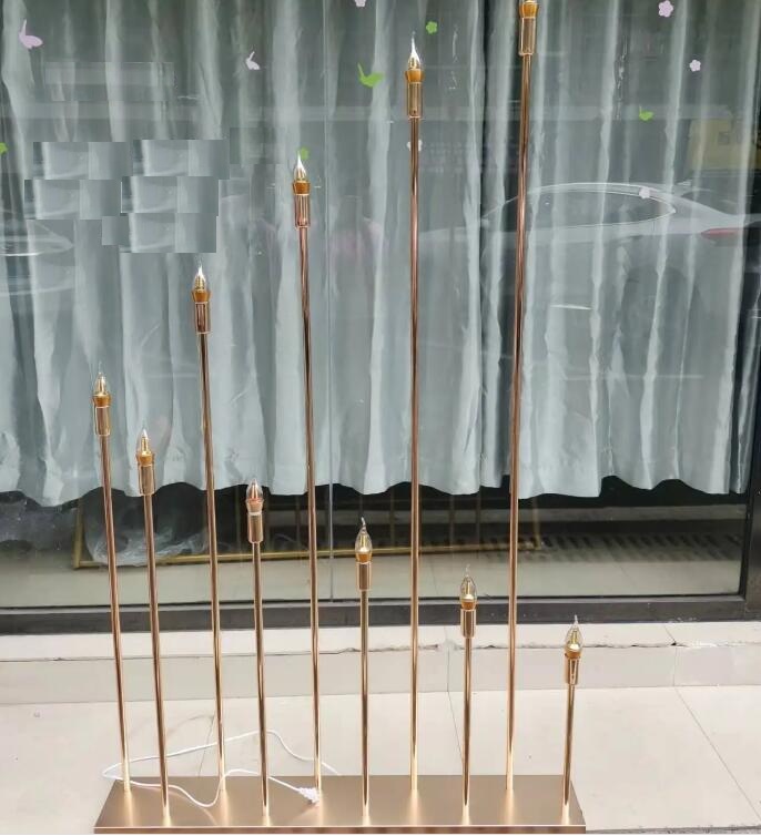 10 Heads/5 Heads Metal Candelabra Candle Holders Wedding Table Centerpiece Road Lead Candelabrum For Home Decor XJ260305