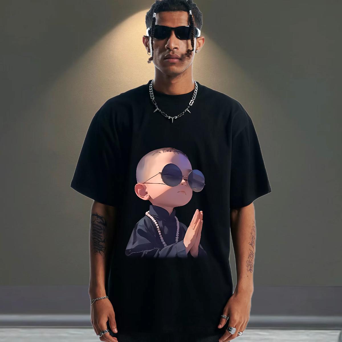 Cool T shirt Street Casual Short Sleeve Cotton O-Neck Men Tees Fashion Custom Print Oversized Clothes