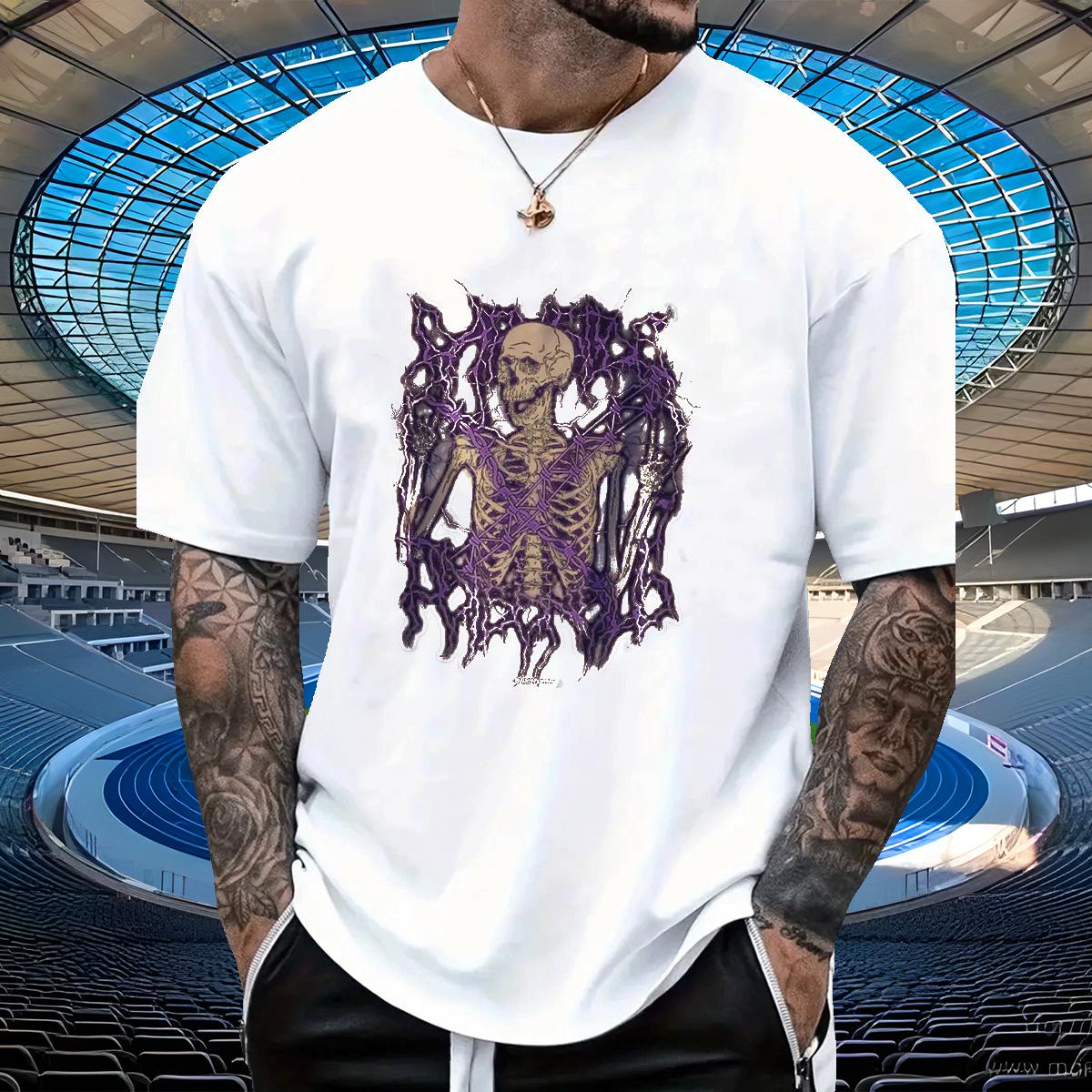 Soft Man T Shirts Breathable Crew Neck Cotton Daily Outfit Men Clothes T-Shirt Plus Size Custom Fashion Tee Shirt