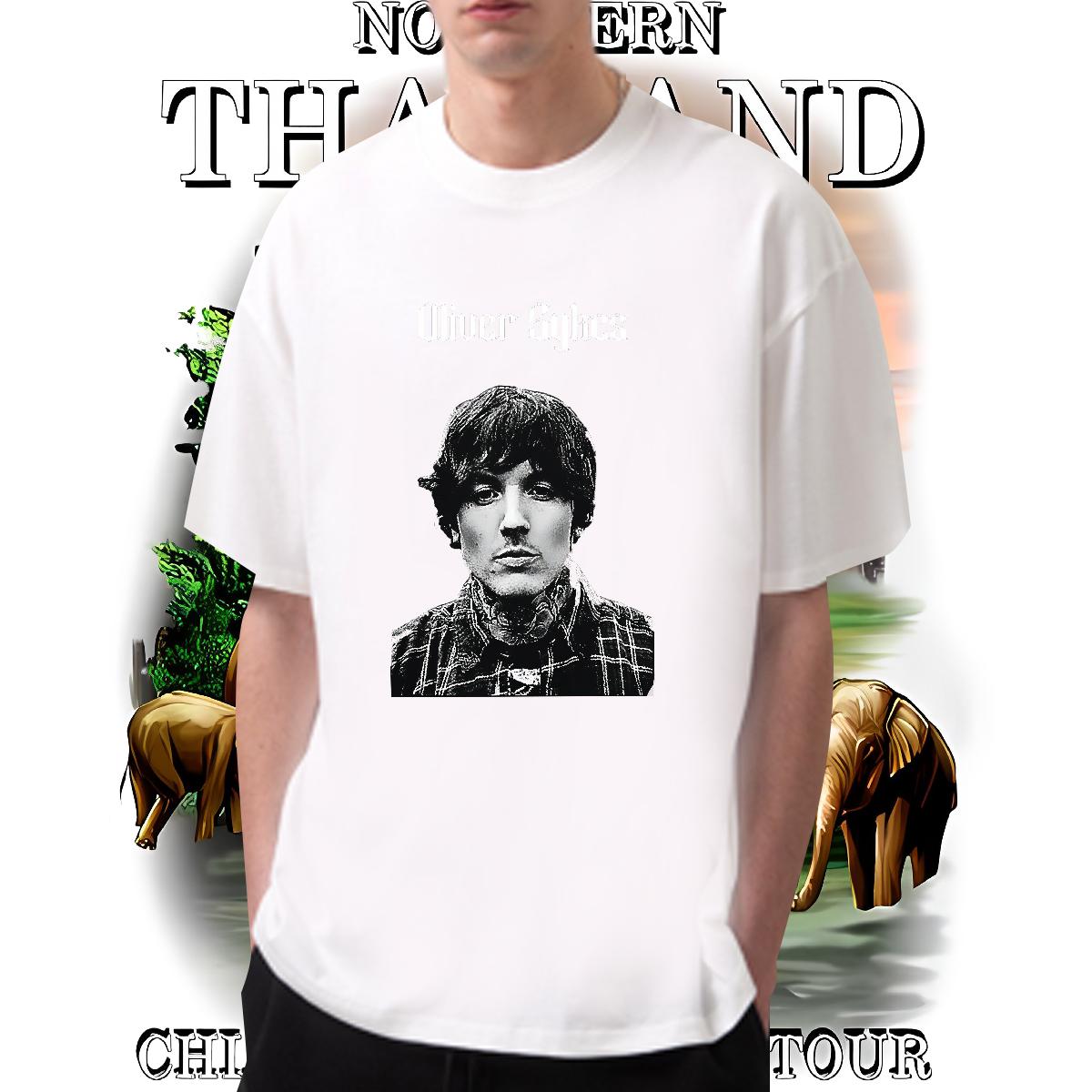 Casual New Mens T Shirts Custom Print Oversized Street Casual Men Tees Round Neck Short Sleeve Loose Tshirts